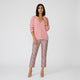 Conjunto con jersey de escote cruzado