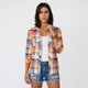 Camisa de cuadros con bolsillos