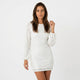 Vestido mini de manga abullonada