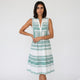 Vestido midi de corte camisero