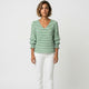 Blusa entallada de escote en pico