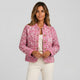 Chaqueta corta de cuello redondo
