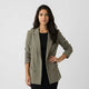 Blazer cruzado de corte recto