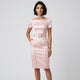 Vestido midi de silueta entallada