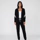 Conjunto con chaqueta de franja lateral