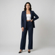 Conjunto sastre fluido | blazer abierto estructurado | elegancia cómoda para jornadas largas