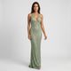 Vestido largo sirena de escote halter