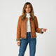 Chaqueta corta de cuello redondo