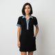 Vestido polo | detalles en contraste estructurado | comodidad ligera con estilo cuidado
