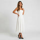 Vestido midi de falda evasé