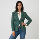 Blazer entallado de cuadros