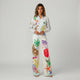 Conjunto de chaqueta con estampado marino