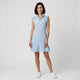 Vestido polo | volante delicado en hombros | comodidad ligera con movimiento natural