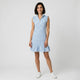 Vestido polo | volante delicado en hombros | comodidad ligera con movimiento natural