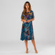 Vestido midi de corte evasé