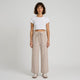 Pantalón ancho de rayas verticales