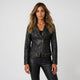Chaqueta biker de silueta entallada