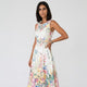 Vestido midi de falda evasé