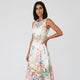 Vestido midi de falda evasé