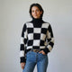 Jersey de punto de cuello alto | diseño envolvente | abrigo cómodo con presencia