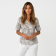 Blusa fluida de escote abierto