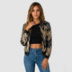 Chaqueta bomber de motivo geométrico