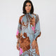 Vestido midi de cuello alto