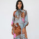 Vestido midi de cuello alto