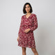 Vestido vaporoso | cintura fruncida adaptable | comodidad ligera con movimiento fluido