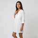 Vestido camisero corto de corte holgado