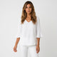 Blusa fluida de escote en pico