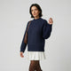 Jersey de punto trenzado | cuello alto estructurado | aporta abrigo y presencia equilibrada