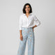 Pantalón fluido estampado de pernera ancha | comodidad continua y caída natural
