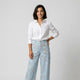 Pantalón fluido estampado de pernera ancha | comodidad continua y caída natural