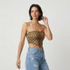 Top bandeau ajustado | diseño sin tirantes estructurado | realza la línea de hombros con equilibrio