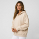 Sudadera amplia con cuello abierto