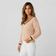 Jersey de punto con escote pico