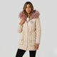 Parka con capucha de pelo