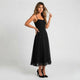 Vestido midi de falda evasé