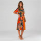 Vestido midi de corte evasé