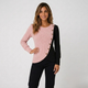 Jersey bicolor con botonadura lateral
