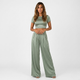 Conjunto fluido de top corto